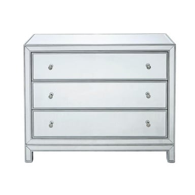 Loxley South 32 Inch 3 Drawers Mirrored Cabinet by Bailey Street Home - 779-BEL-688733