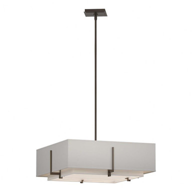 Tinwell Close 4 Light Square Double Shade Large Pendant by BSH - 91-BEL-1291344