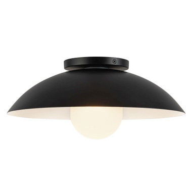 Umbra 1 Light Semi Flush Mount 6.25 Inch Tall and 14 Inch Wide by Kuzco - SF10814