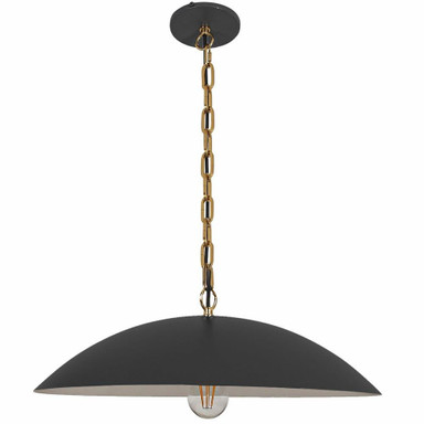 Ofelia 100W 1 LED Pendant 7.5 Inch Tall and 19.75 Inch Wide by Dainolite - OFE-191P