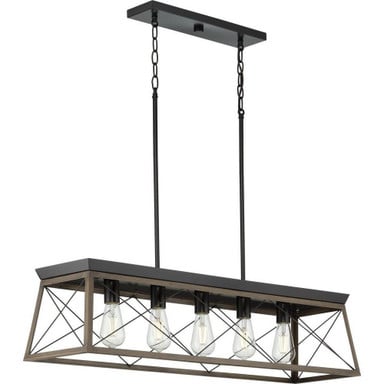 Pippin Coppice 5 Light Oversized Linear Chandelier by BSH - 70-BEL-621210