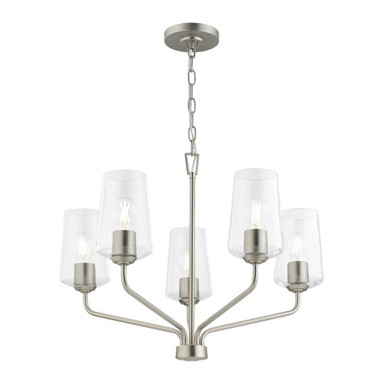 Blackwood Grove 5 Light Chandelier 18.87 Inch Tall and 26 Inch Wide by BSH - 70-BEL-1375157