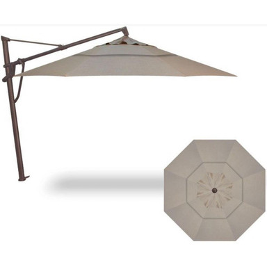 Starlux 13 Foot Manual Octagon Cantilever Umbrella by Treasure Garden - AKZP13LX