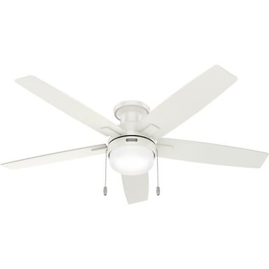 Anisten 5 Blade Flush Ceiling Fan and Light Kit 52 Inch Wide by Hunter Fans - 5283-Anisten