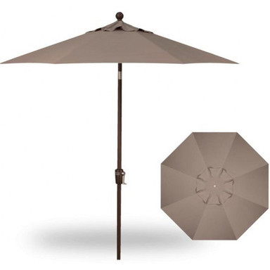 7.5 Foot Aluminum Crank Lift Octagon Market Umbrella by Treasure Garden - UM907
