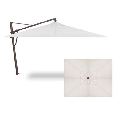 10x13 Foot Aluminum Manual Rectangle Cantilever Umbrella by Treasure Garden - AKZPRT