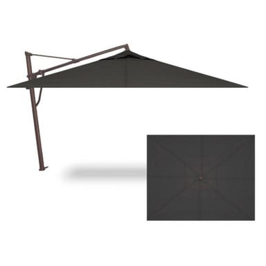10x13 Foot Aluminum Manual Rectangle Cantilever Umbrella by Treasure Garden - AKZPRT