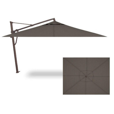 10x13 Foot Aluminum Manual Rectangle Cantilever Umbrella by Treasure Garden - AKZPRT