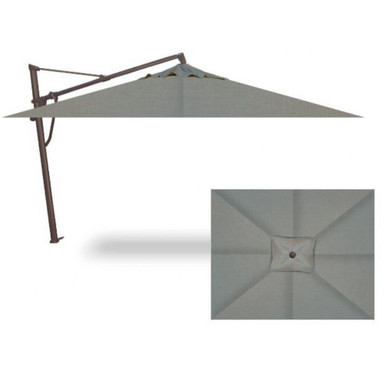 10x13 Foot Aluminum Manual Rectangle Cantilever Umbrella by Treasure Garden - AKZPRT