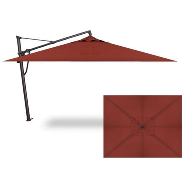 10x13 Foot Aluminum Manual Rectangle Cantilever Umbrella by Treasure Garden - AKZPRT