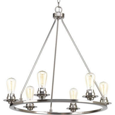 Debut 6 Light Large Chandelier by Progress - P400015