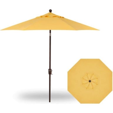 9 Foot Single Vent Push Button Round Market Umbrella by Treasure Garden - UM920-SWV