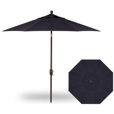 9 Foot Single Vent Push Button Round Market Umbrella by Treasure Garden - UM920-SWV