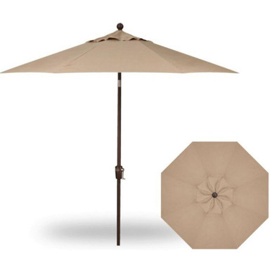 9 Foot Single Vent Push Button Round Market Umbrella by Treasure Garden - UM920-SWV