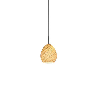Vibe 7W 1 LED Kiss Canopy Pendant 6 Inch Tall and 5.5 Inch Wide by Bruck - MLED-VIBE