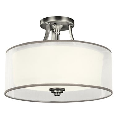 Lacey 3 Light 15 Inch Wide Semi Flush Mount by Kichler - 42386