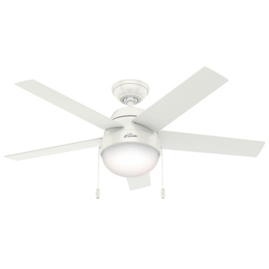 Anslee 46 Inch Ceiling Fan with LED Light Kit and Pull Chain by Hunter Fans - 1000182