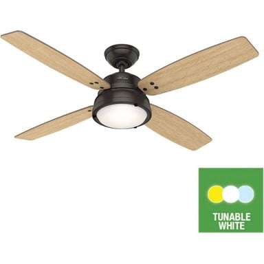 Wingate 52 Inch Ceiling Fan with LED Light Kit and Remote by Hunter Fans - 1000827