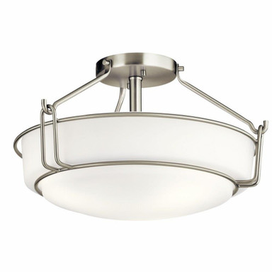 Alkire 3 Light 16.5 Inch Wide Semi Flush Mount by Kichler - 44085