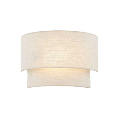 Textile 1 Light Tier Wall Sconce (Pack of 2) 14 Inch Wide by Justice Design - FAB-5770-2PACK