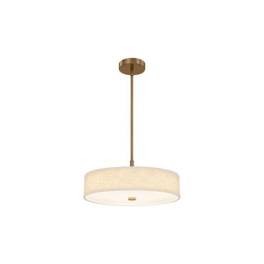 Textile Genova 28W 1 LED Drum Pendant 18 Inch Wide by Justice Design - FAB-9311