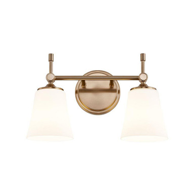 Fusion Tulsi 2 Light Bath Vanity 9.25 X 15 Inch Wide by Justice Design - FSN-8312