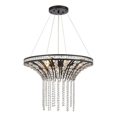 Fantania 6 Light Chandelier 17 Inch Tall and 24 Inch Wide by Atlas - CL11168