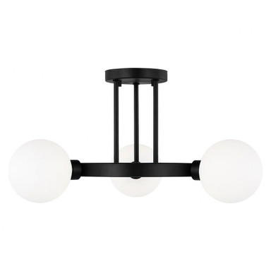 Clybourn 3 Light 21 Inch Wide Semi Flush Mount by Visual Comfort Studio - 7761603