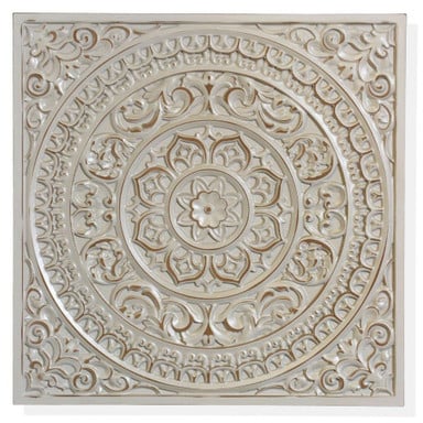 Lara 23 Inch Wooden Wall Mandala Plaque In Bohemian Style by Stylecraft - WI5257-2323
