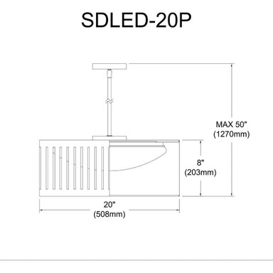 sdled-20p-bk | dimension