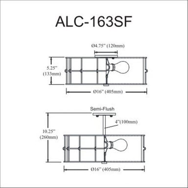 alc-163sf-agb | dimension