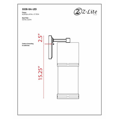553B-BA-LED | dimension