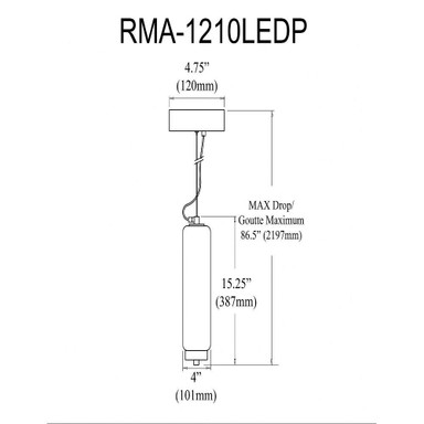 RMA-1210LEDP-AGB | dimension