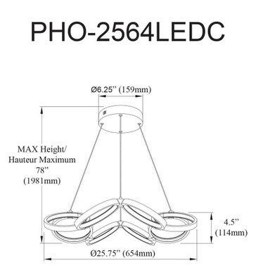 PHO-2564LEDC-AGB | dimension