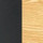 Black with Wood Grain