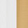 Matte White with Burnished Brass