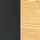 Black with Wood Grain
