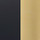 Black/Brushed Satin Brass