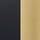 Black/Brushed Satin Brass