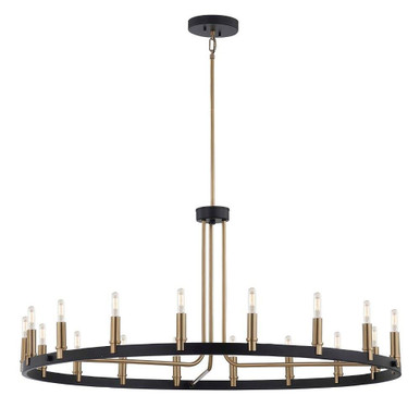 Clayton 18 Light Oversized Round Chandelier by Justice Design - NSH-8045-MBBR