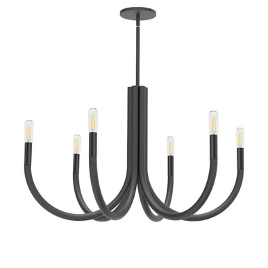 Wand 6 Light Large Chandelier by Dainolite WAN-286C
