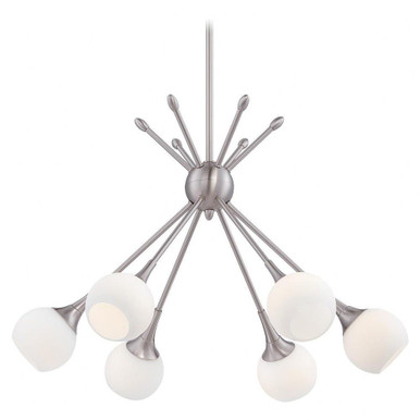 Pontil 6 Light Medium Chandelier by George Kovacs - P1806