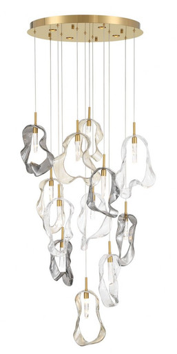 Norah 40W 16 LED Chandelier 16.5 Inch Tall and 24 Inch Wide by Eurofase - 49237