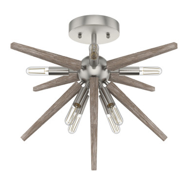 Jupiter Star 8 Light 14 Inch Wide Semi Flush Mount by Hunter Fans - JS8_193_SF