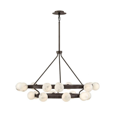 Selene 126W 18 LED Multi Tier Chandelier 48 Inch Wide by Fredrick Ramond  - FR41905BX