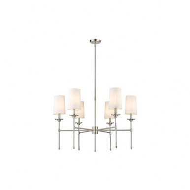 Emily 6 Light Chandelier 25.5 x 38 Inches Wide by Z-Lite - 3033-6