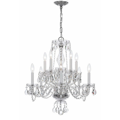 Traditional Crystal 10 Light Medium Chandelier by Crystorama 5080