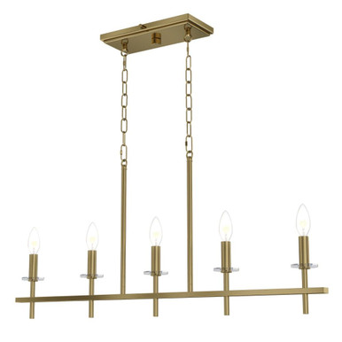 Sapello 5 Light Candle Style Linear Chandelier by LUMLight - 3010