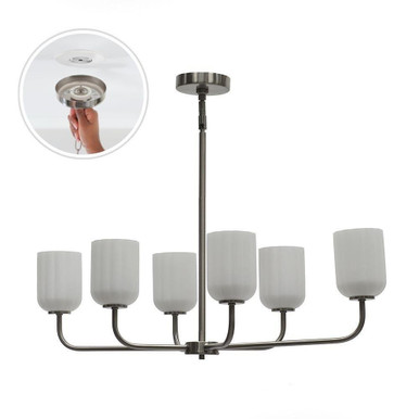 Parkmont 6 Light Small Chandelier by LUMLight - 3021