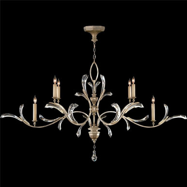 Beveled Arcs 6 Light Oversized Oval Chandelier by Fine Art 700840 - 700840